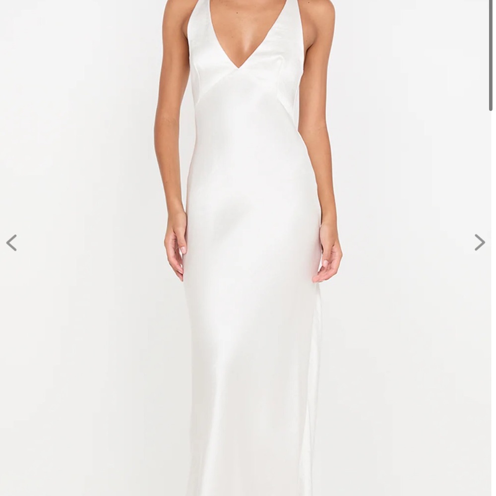 Bec & Bridge White Backless Dress
